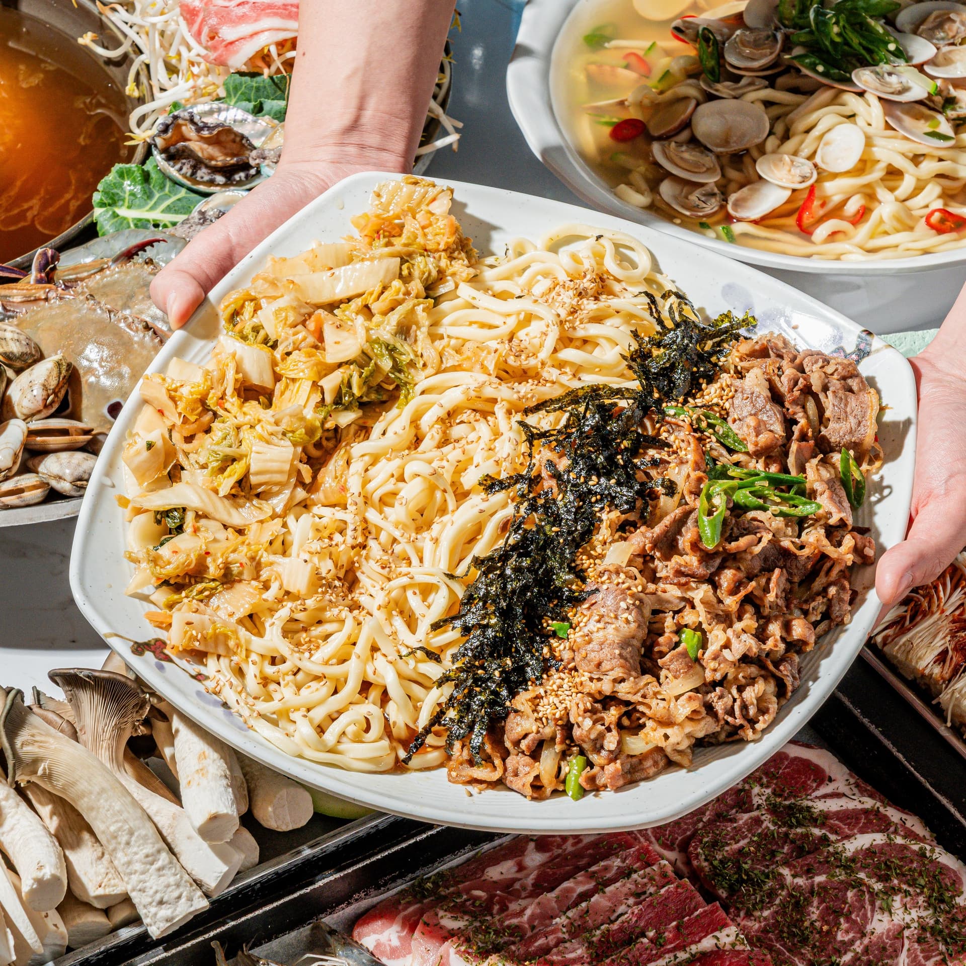 오봉이 해물칼국수 플레이스촬영 - 소몽스튜디오