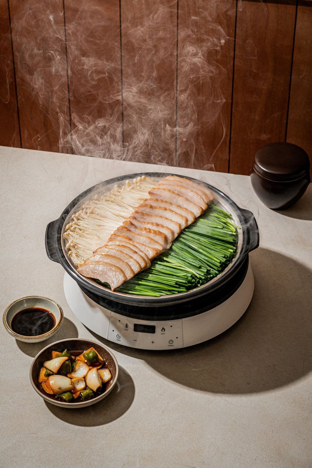 백딤채 음식점 포스터 사진 - 탑뷰 컷 (메뉴 컷)