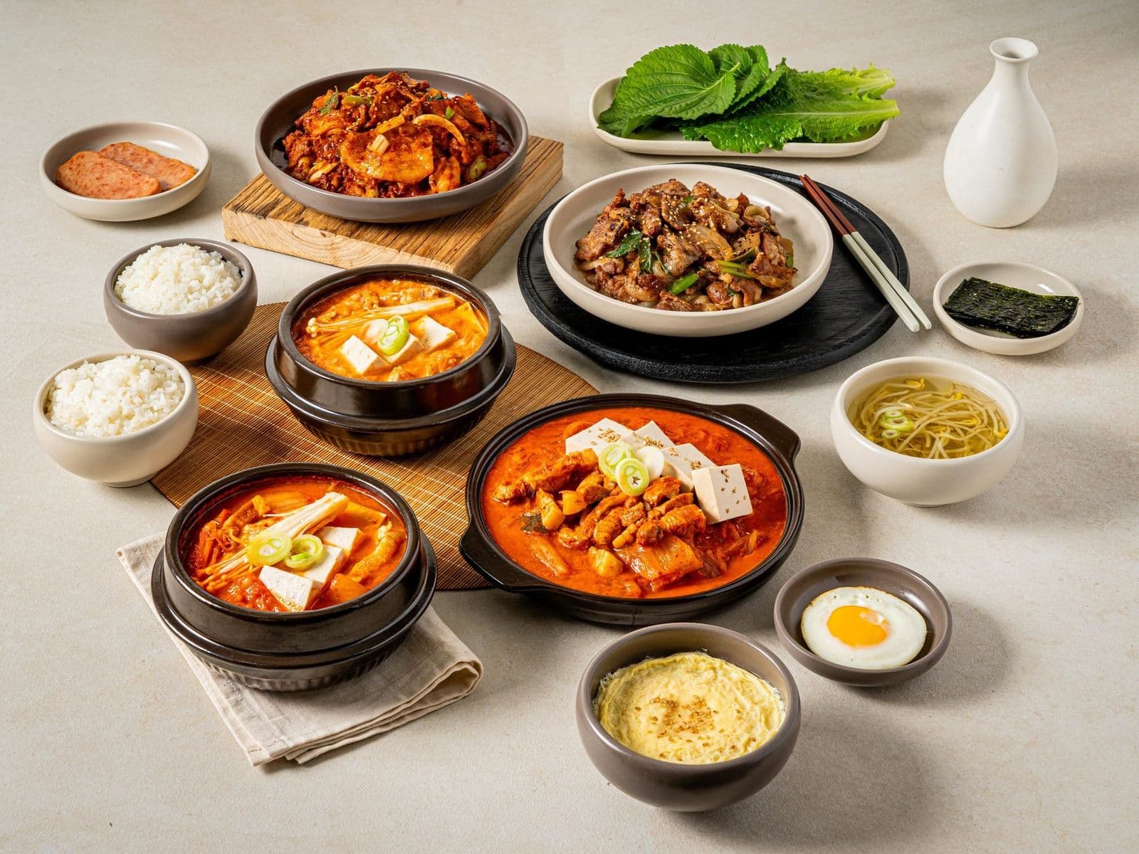 온정한상 배달음식사진 - 탑뷰 컷