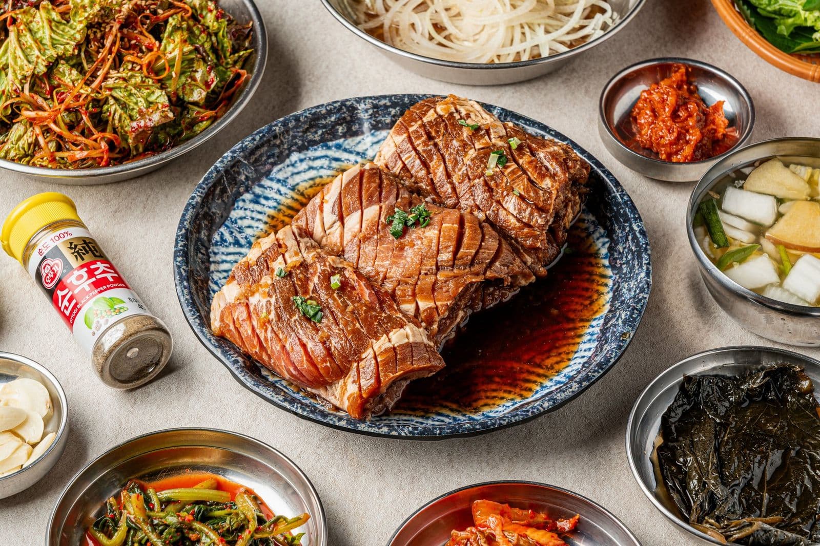 십년한우실비집 메뉴사진 - 탑뷰 컷