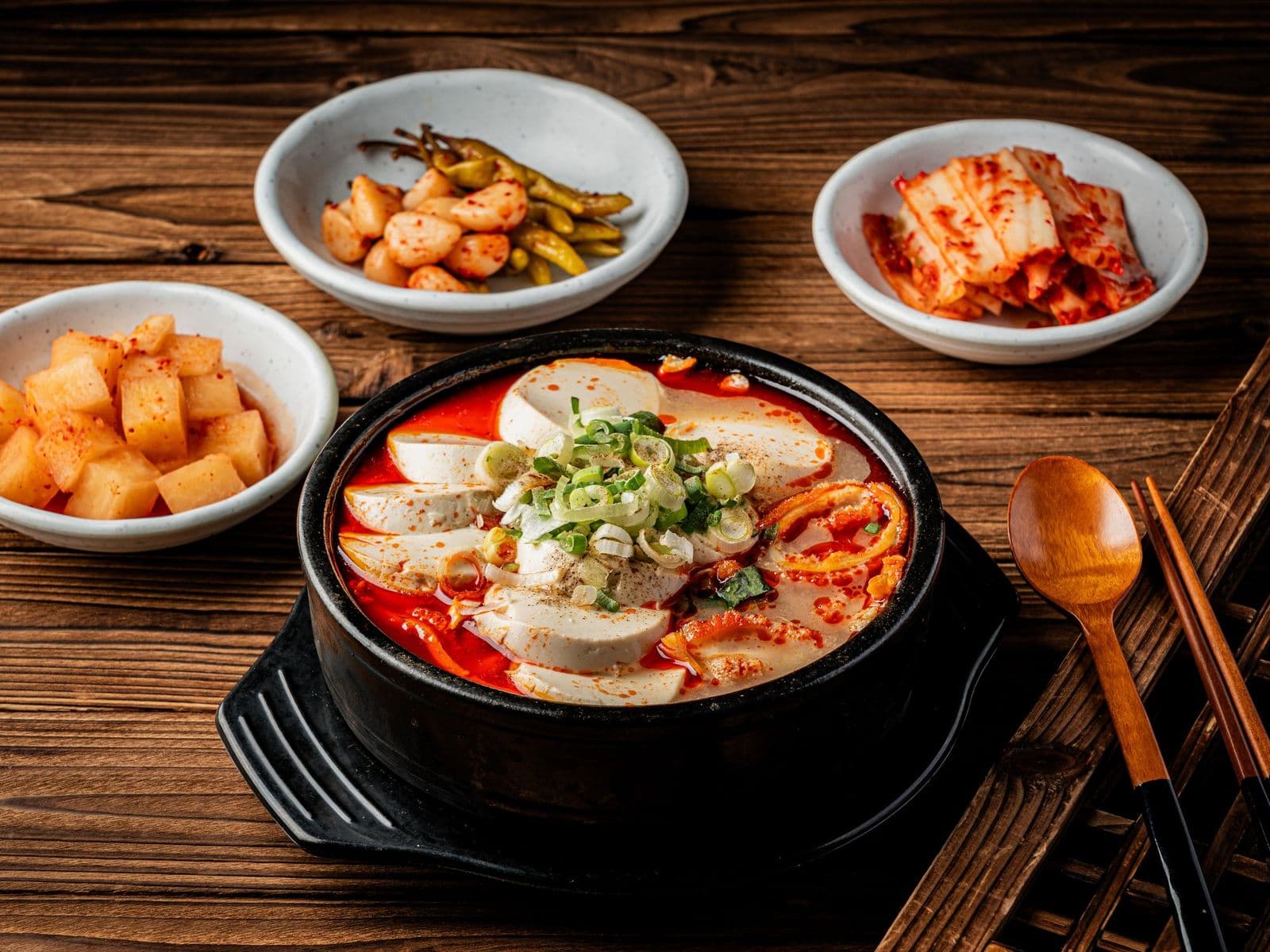 양지리 가마솥 나무 배경 메뉴사진촬영 - 소몽스튜디오