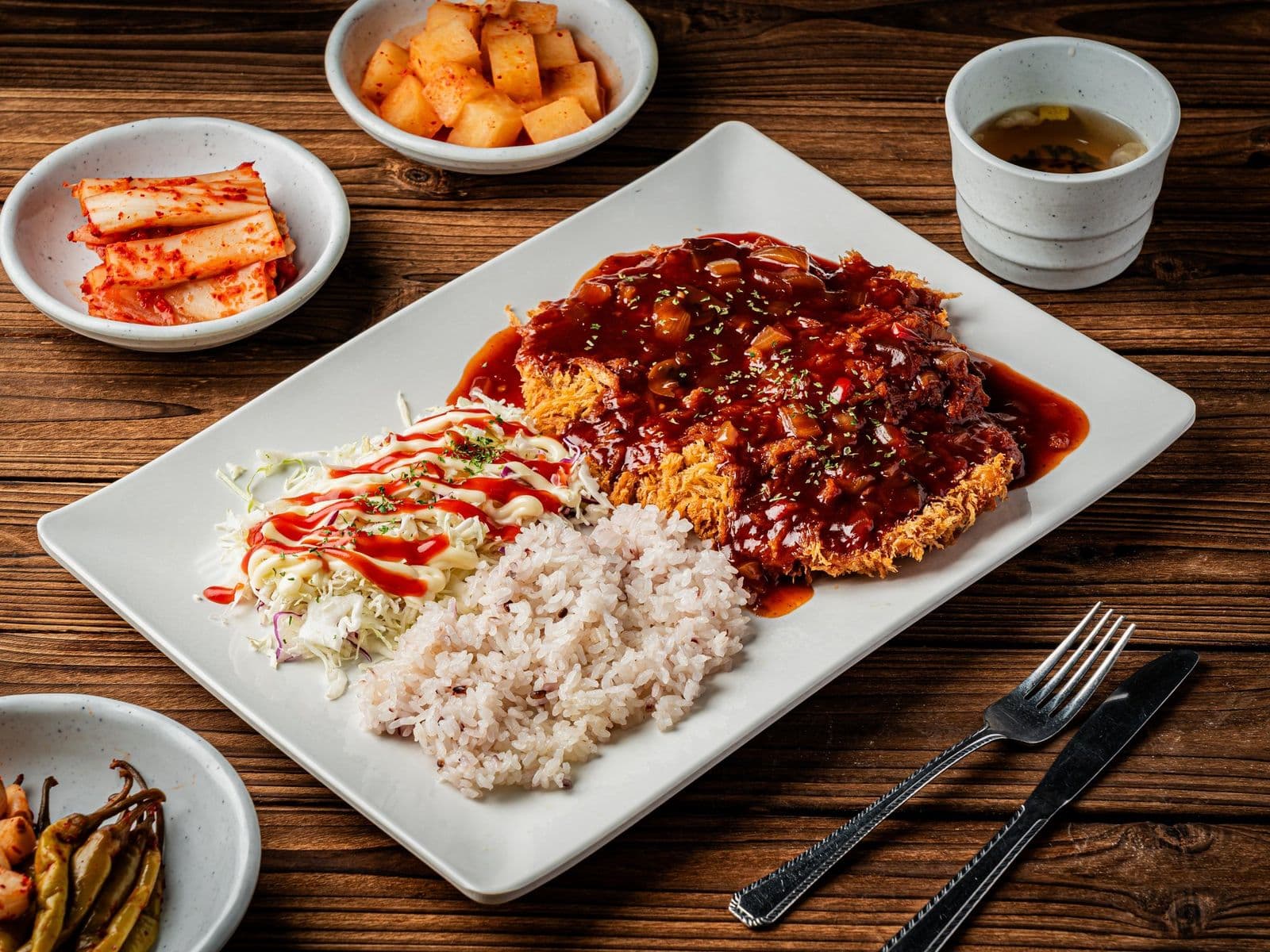 양지리 가마솥 나무 배경 메뉴사진촬영 - 소몽스튜디오